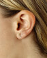ფოტო #2 პროდუქტის Flat Cresent Moon Stud Earrings in 14k Gold