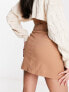 Фото #2 товара ASOS DESIGN chino mini skirt in tan