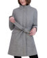 ფოტო #1 პროდუქტის Women's Single-Breasted Belted Walker Coat