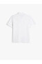 Erkek T-shirt 4sam10101mk Beyaz