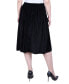 ფოტო #2 პროდუქტის Petite Pleated Velvet Skirt