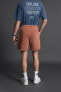 Faded jogging bermuda shorts