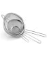Фото #1 товара Stainless Steel Mesh Strainers, Set of 3
