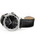 ფოტო #2 პროდუქტის Men's Swiss Automatic Jazzmaster Black Leather Strap Watch 40mm