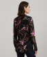 ფოტო #2 პროდუქტის Women's Collared Floral Shirt