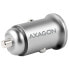 Фото #4 товара AXAGON PWC-5V4 Auto-Ladegerät, 2x USB-A SmartCharge, 24 W, CL-Stecker - Aluminium, silber