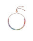 ფოტო #1 პროდუქტის MELRAH: Crystal Adjustable Tennis Bracelet For Women