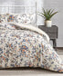 Garden Bouquet Reversible Microfiber 3-Pc. Duvet Cover Set, King