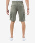 ფოტო #4 პროდუქტის Men's Belted Double Pocket Cargo Shorts