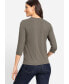 ფოტო #2 პროდუქტის Women's Viscose Blend V-Neck T-Shirt