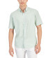 Фото #1 товара Men's Alfatech Seventy Regular-Fit 4-Way Stretch Geo-Print Button-Down Shirt, Created for Macy's
