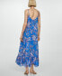 Women's Printed Long Dress Синий, 10 - фото #2