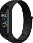 Beline Beline pasek Mi Band 7/6/5/4/3 NylonLoop czarny/black