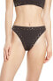 Dolce Vita 286248 Women's Studded High Waist Bikini Bottoms, Size Small - Black