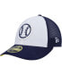 Фото #1 товара Men's White, Navy Milwaukee Brewers 2023 On-Field Batting Practice Low Profile 59FIFTY Fitted Hat