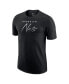 ფოტო #3 პროდუქტის Men's Heather Black Brooklyn Nets Courtside Versus Flight Max90 T-shirt