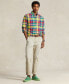 Рубашка мужская Polo Ralph Lauren Classic-Fit Plaid Oxford Yellow/red Multi, L - фото #4