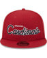 Фото #3 товара Men's Cardinal Arizona Cardinals Main Script 9FIFTY Snapback Hat