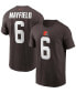 Фото #1 товара Men's Cleveland Browns Baker Mayfield Name & Number T-Shirt