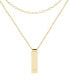 Фото #3 товара 14K Gold Plated Maisie Initial Layering Necklace Set