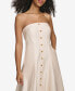 ფოტო #4 პროდუქტის Women's Button-Front Sleeveless Midi Dress