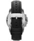 ფოტო #4 პროდუქტის Men's Chronograph Grant Black Leather Strap Watch 44mm FS4812