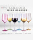 Фото #6 товара Colored Wine Glasses, Multicolored, 12 oz Set of 6