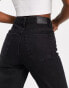 Фото #4 товара Weekday Rowe Extra high waist straight leg jeans in echo black - BLACK