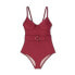 Фото #4 товара Women's Underwire Belted One Piece Swimsuit - Shade & Shore Red S