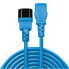Фото #2 товара Lindy 1m C14 to C13 Extension Cable - blue - 1 m - C14 coupler - C13 coupler