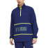 Фото #1 товара Puma Train Graphic Woven Zip Jacket Mens Blue Casual Athletic Outerwear 5201201