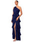 Фото #4 товара Women's Tiered One-Shoulder Gown