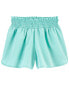 Kid Smocked Shorts in Moisture Wicking Active Fabric 4