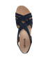 ფოტო #4 პროდუქტის Women's Mallory Strappy Wedge Sandals