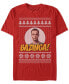 Men's Big Bang Theory Bazinga Short Sleeve T-shirt Красный, L - фото #1