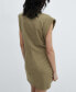 ფოტო #3 პროდუქტის Women's Pleated Sleeve Dress