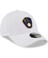 Фото #4 товара Men's White Milwaukee Brewers League II 9FORTY Adjustable Hat