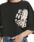 Фото #4 товара Women's Vertical-Logo Cropped T-Shirt