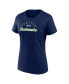 ფოტო #2 პროდუქტის Women's College Navy Seattle Seahawks Primary Component T-shirt