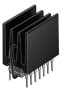 Fischer Elektronik ICK 14 H - Heatsink - Aluminium - Black - 12 mm - 18 mm - 16 mm - фото #1