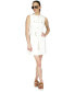 Фото #1 товара Women's Frayed-Neck Denim Sleeveless Dress