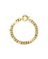 ფოტო #1 პროდუქტის 18K Gold Plated Chunky Cuban Chain - Lisa Bracelet 9" For Women