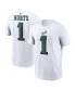 Фото #1 товара Men's Jalen Hurts White Philadelphia Eagles Player Name and Number T-shirt