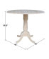 Фото #4 товара 42" Round Dual Drop Leaf Pedestal Table