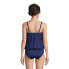 ფოტო #3 პროდუქტის Women's DDD-Cup Blouson Tummy Hiding Tankini Swimsuit Top Adjustable Straps