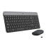 Logitech MK470 Slim Combo - Full-size (100%) - RF Wireless - QWERTY - Graphite - Mouse included