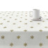 Stain-proof resined tablecloth Belum Snowflakes Gold 200 x 140 cm