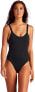 Vitamin A Women's 188490 High Leg Over The Shoulder One Piece Swimsuit Size XS
