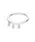 ფოტო #1 პროდუქტის Tri Skinny Drip ring with white Topaz Size T