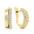 Фото #1 товара Charming gold-plated earrings with zircons EA549Y